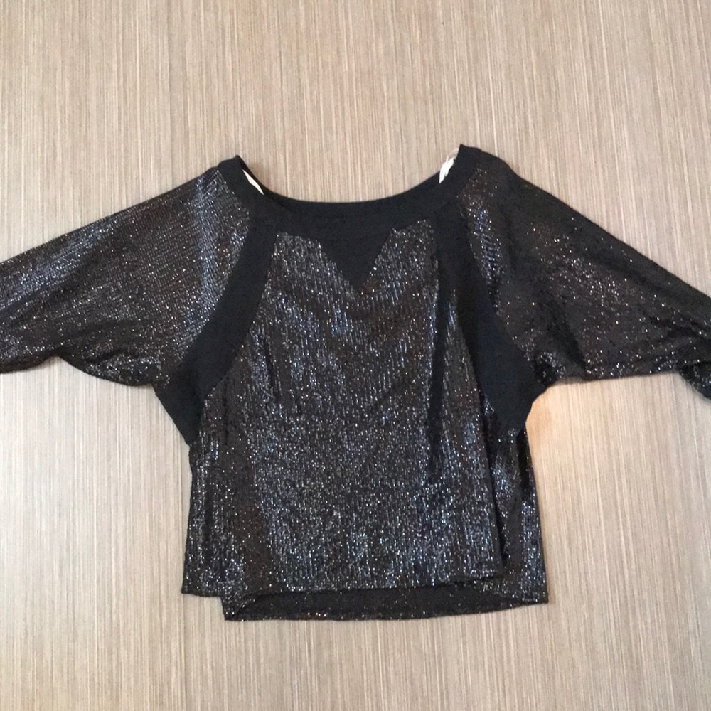 Black Sequined Top